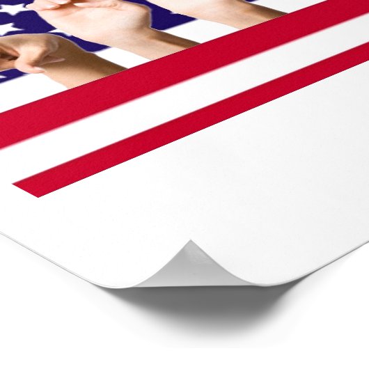 Vredesvlag in ASL Poster (Hoek)