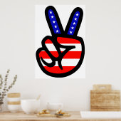 Vredesvlag Poster (Keuken)