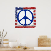 Vredesvlag Poster (Keuken)