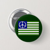 Vredesvlag Ronde Button 5,7 Cm (Voorkant /achterkant)