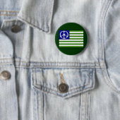 Vredesvlag Ronde Button 5,7 Cm (In situ)