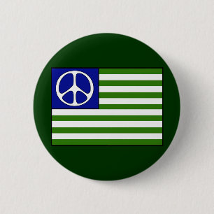 Vredesvlag Ronde Button 5,7 Cm