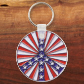 Vredesvlag Sleutelhanger (Voorkant)