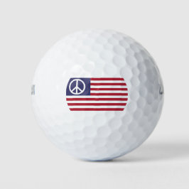 Vredesvlag van de Verenigde Staten Golfballen