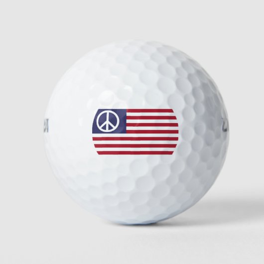 Vredesvlag van de Verenigde Staten Golfballen (Voorkant)