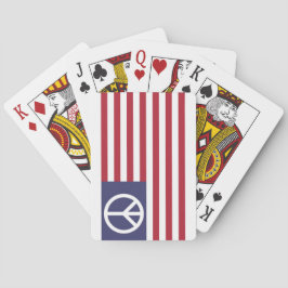 Vredesvlag van de Verenigde Staten Pokerkaarten