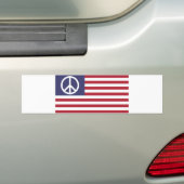 Vredesvlag Verenigde Staten Bumpersticker (Op auto)