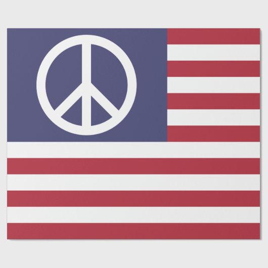 Vredesvlag Verenigde Staten Cadeaupapier (Vlak)