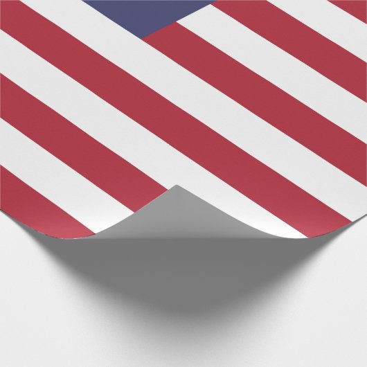 Vredesvlag Verenigde Staten Cadeaupapier (Hoek)