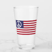 Vredesvlag Verenigde Staten Glas (Voorkant)