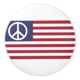 Vredesvlag Verenigde Staten Keramische Knop