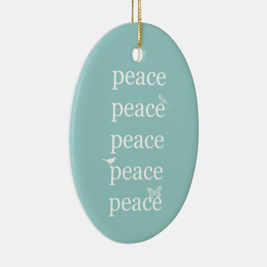 Vredesvogels Keramisch Ornament (Rechts)