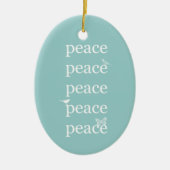 Vredesvogels Keramisch Ornament (Voorkant)