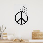 Vredesvogels Poster (Keuken)