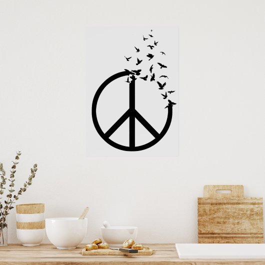 Vredesvogels Poster (Keuken)