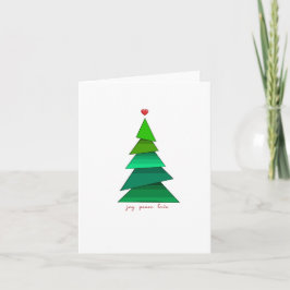 Vredesvreugde en liefde feestdagen kaart