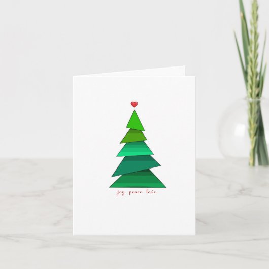 Vredesvreugde en liefde feestdagen kaart (Voorkant)