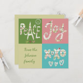 Vredesvreugde xxx Kerstmis Kaart (Voorkant / Achterkant in situ)