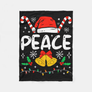 Vredeswedstrijd Ik kom in vrede Kerstmannenhoed vo Fleece Deken