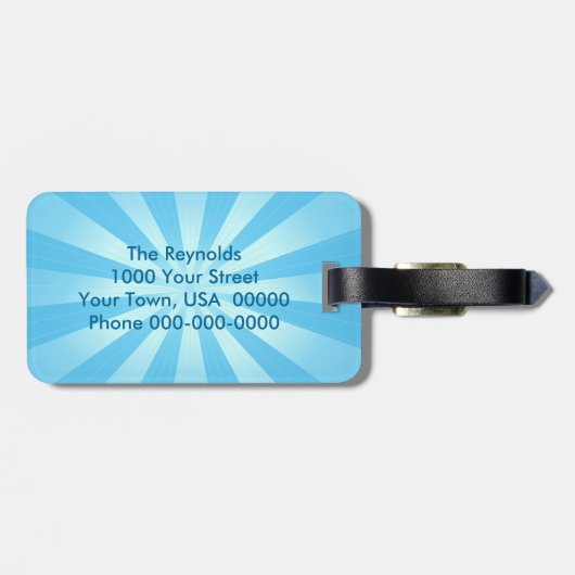 Vredeswereld Bagagelabel (Achterkant horizontaal)