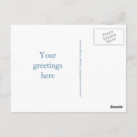 Vredeswereld Briefkaart (Achterkant)