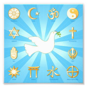 Vredeswereld Foto Afdruk