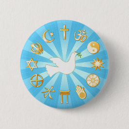Vredeswereld Ronde Button 5,7 Cm