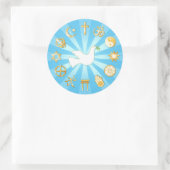 Vredeswereld Ronde Sticker (Tas)