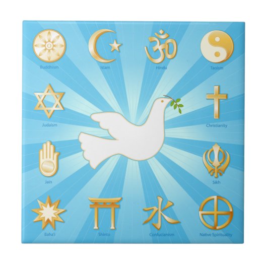 Vredeswereld Tegeltje (Voorkant)