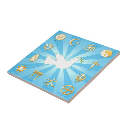 Vredeswereld Tegeltje (Zijkant)