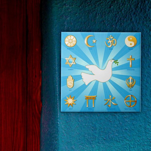 Vredeswereld Tegeltje