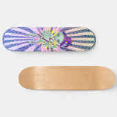 Vredeswizard buitenaards skateboard (Horizontaal)