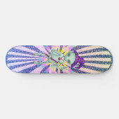 Vredeswizard buitenaards skateboard (Horizontaal)