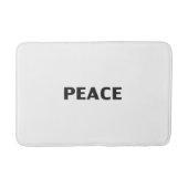 Vredeszwart-wit minimalistisch eenvoudig modern badmat (Voorkant)