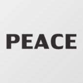 Vredeszwarte minimalistisch modern, elegant raamsticker (Vel)