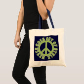 VREDETEKEN VREDE GAAT NOOIT UIT DE MODE TOTE BAG (Voorkant (product))