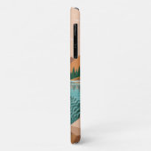 Vredig bergmeer zonsondergang landschap Case-Mate iPhone case (Achterkant/links)