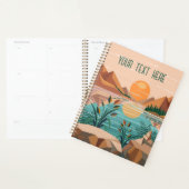 Vredig bergmeer zonsondergang landschap planner (Display)