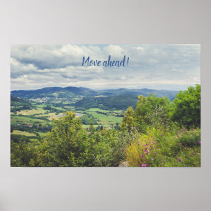 Vredig bergzicht poster
