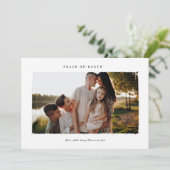 Vredig Kerst Familie Foto Kerstkaart (Staand voorkant)