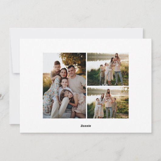 Vredig Kerst Familie Foto Kerstkaart (Achterkant)