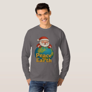 Vredig Kerstmis Kerst Santa Cadeau T-shirt