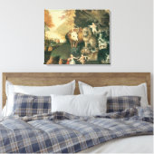Vredig Koninkrijk door Edward Hicks Oude Folklore  Canvas Afdruk (Insitu (Slaapkamer))