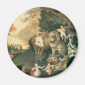 Vredig Koninkrijk door Edward Hicks Oude Folklore  Magneet (Voorkant)