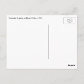 Vredig Koninkrijk door Edward Hicks Oude Volkskuns Briefkaart (Achterkant)