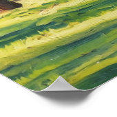 Vredig Landschap Bomen Meer Kunstprint Poster (Hoek)