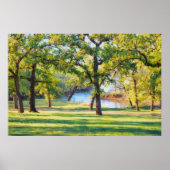 Vredig Landschap Bomen Meer Kunstprint Poster (Voorkant)