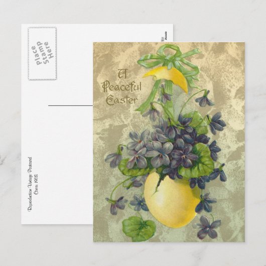  vredig paasfeest feestdagenkaart (Voorkant / Achterkant)