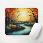 Vredig rivierpark landschap muismat (Met muis)
