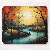 Vredig rivierpark landschap muismat (Voorkant)